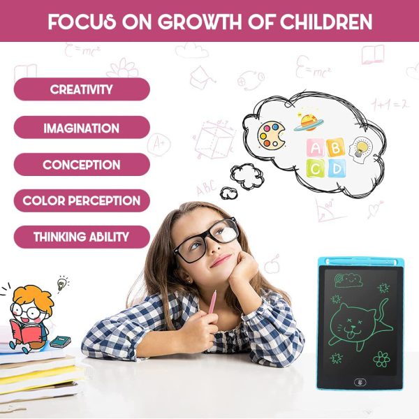 Hardbound Lcd Writing Pad 8.5 Inch Multicolor Lcd Tablet